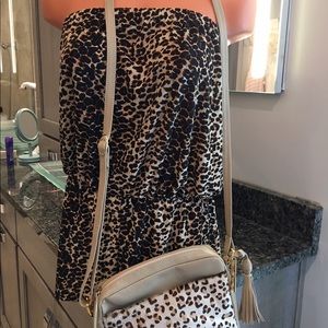 Animal Print Romper and Animal Print Cross Bag !!